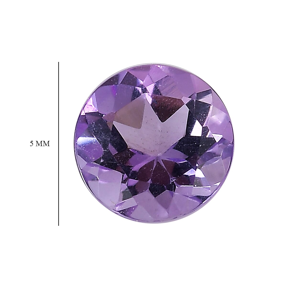 Set Of 3 Pink Amethyst Round 5 mm Gemstone, 1.47 Ct