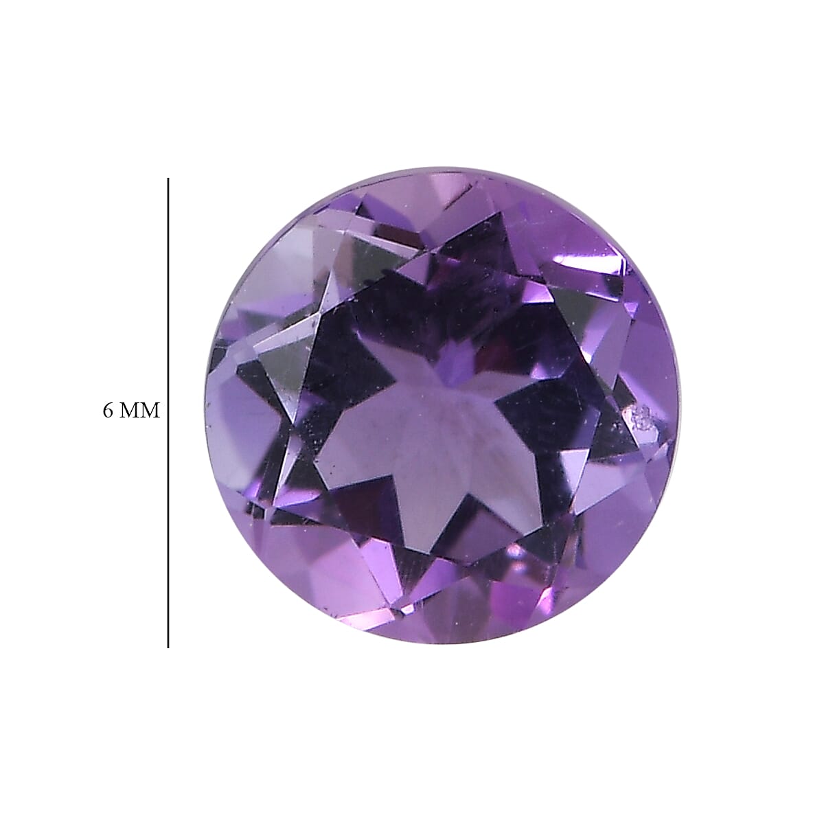 Set Of 2 Pink Amethyst Round 6 mm Gemstone, 1.64 Ct