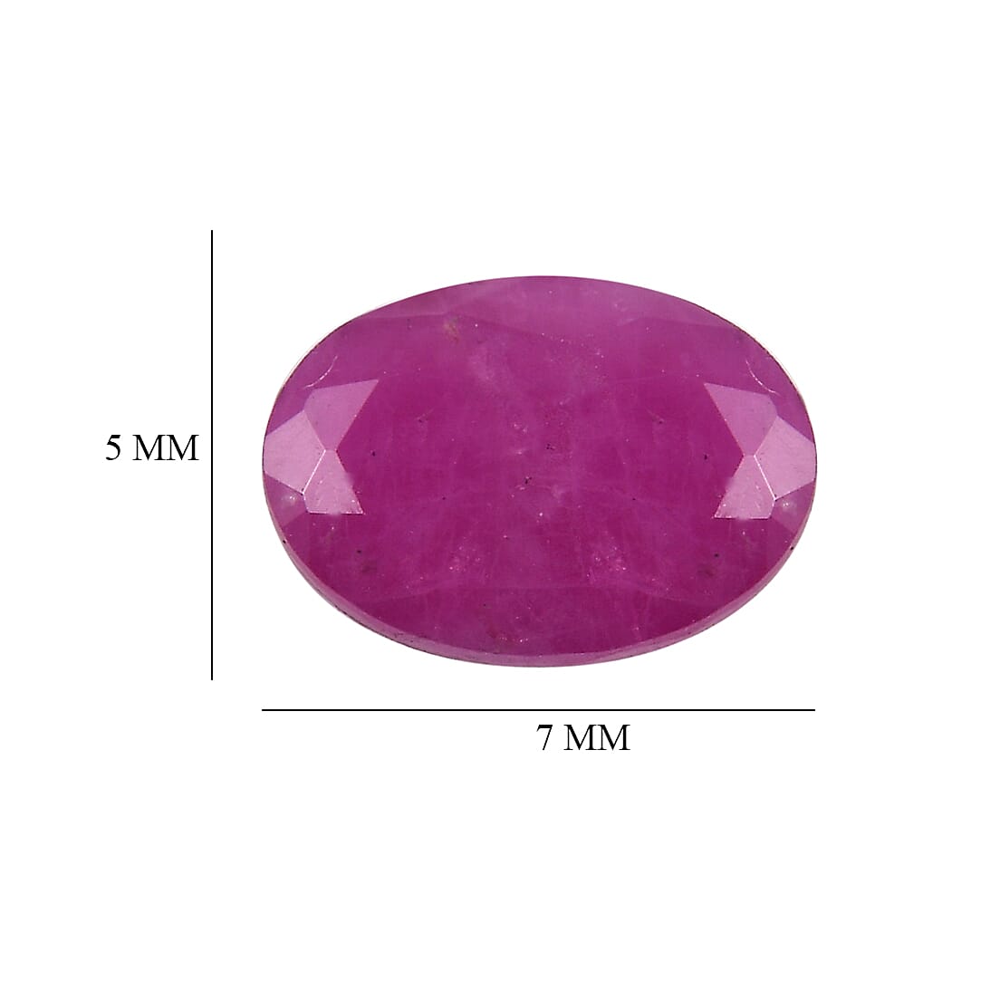 Set Of 3 Raipur Ruby Oval Cut Cut 7X5 mm Gemstone, 3.31 Ct