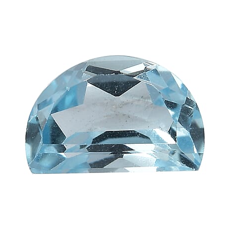 Skyblue Topaz Dshape 8.5X5.5 mm Gemstone, 1.40 Ct