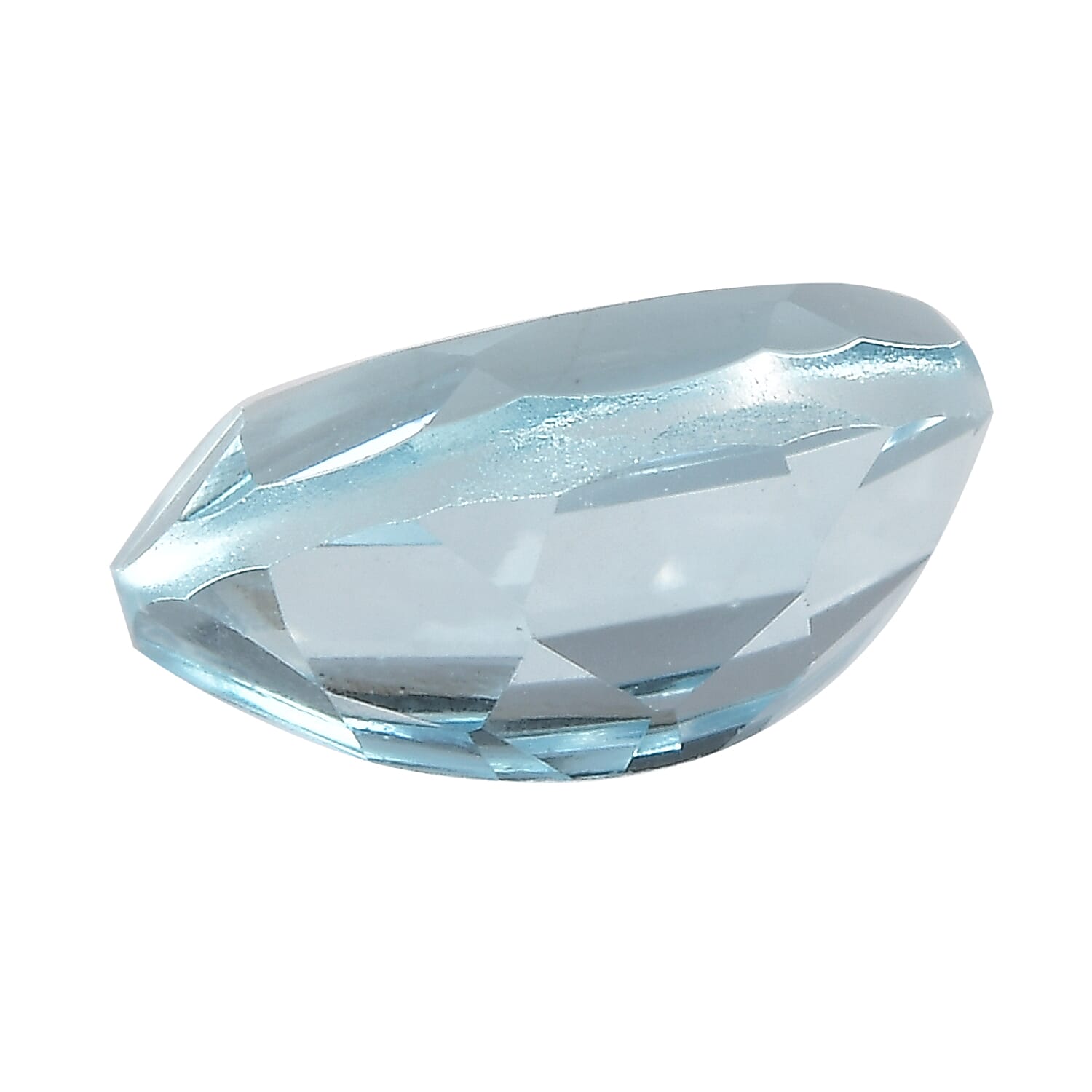Skyblue Topaz Dshape 8.5X5.5 mm Gemstone, 1.40 Ct