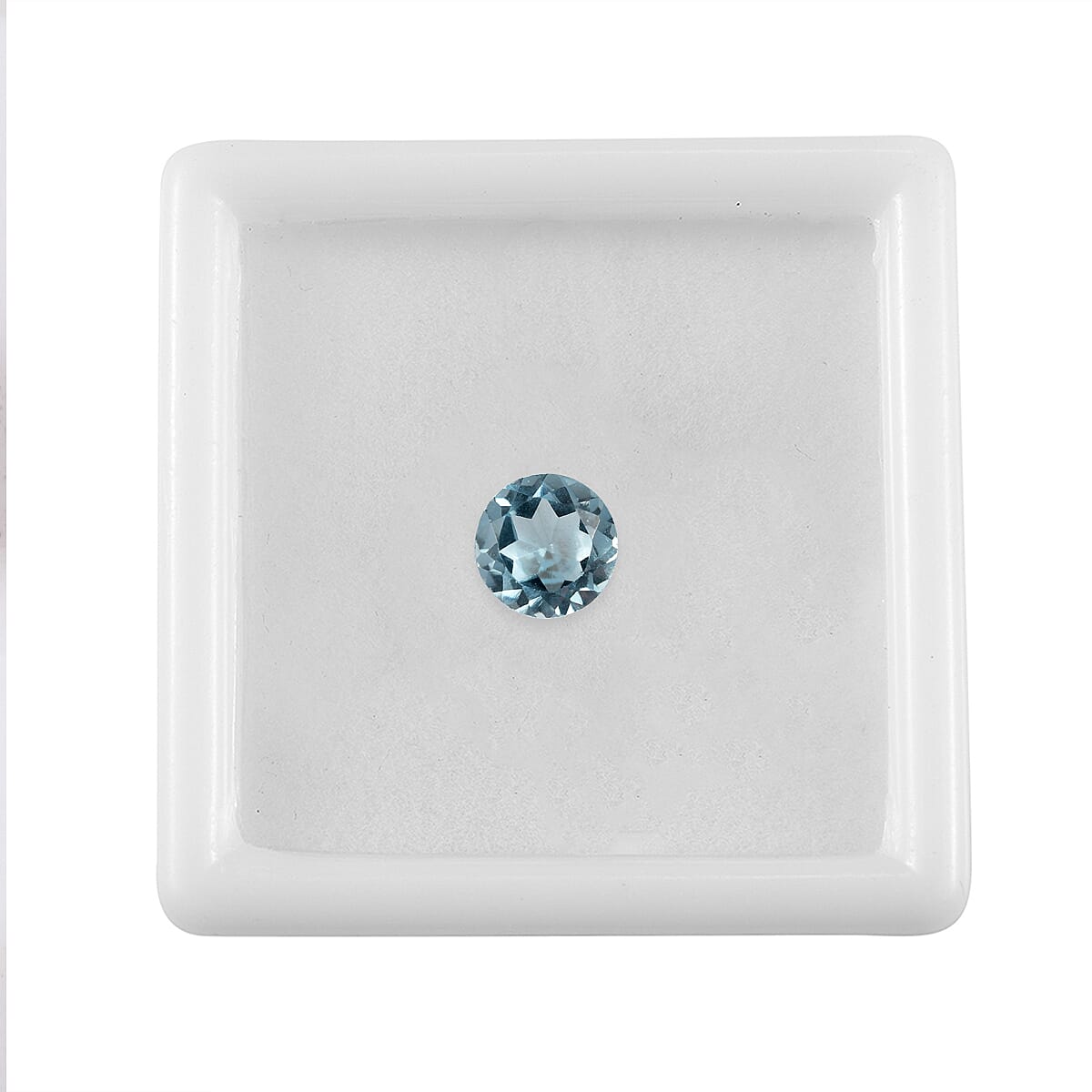 Skyblue Topaz Round 6 mm Gemstone, 0.95 Ct