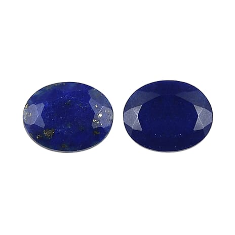 Set Of 2 Lapis Lazuli Oval Cut Cut 5X4 mm Gemstone, 0.71 Ct