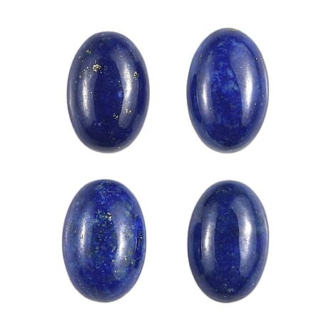 Set Of 4 Lapis Lazuli Oval Cut Cut 6X4 mm Gemstone, 2.55 Ct