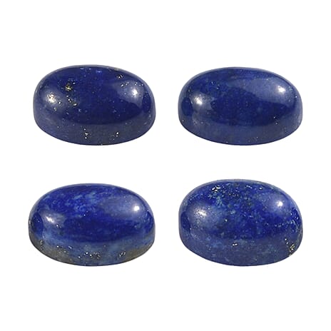 Set Of 4 Lapis Lazuli Oval Cut Cut 6X4 mm Gemstone, 2.55 Ct