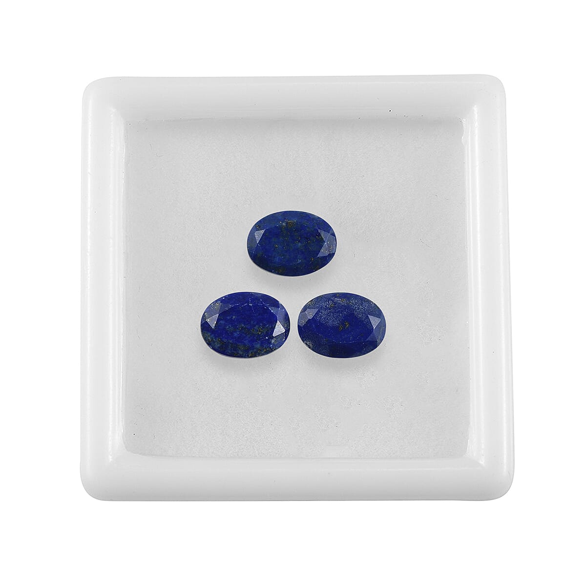Set Of 3 Lapis Lazuli Oval Cut Cut 8X6 mm Gemstone, 3.36 Ct