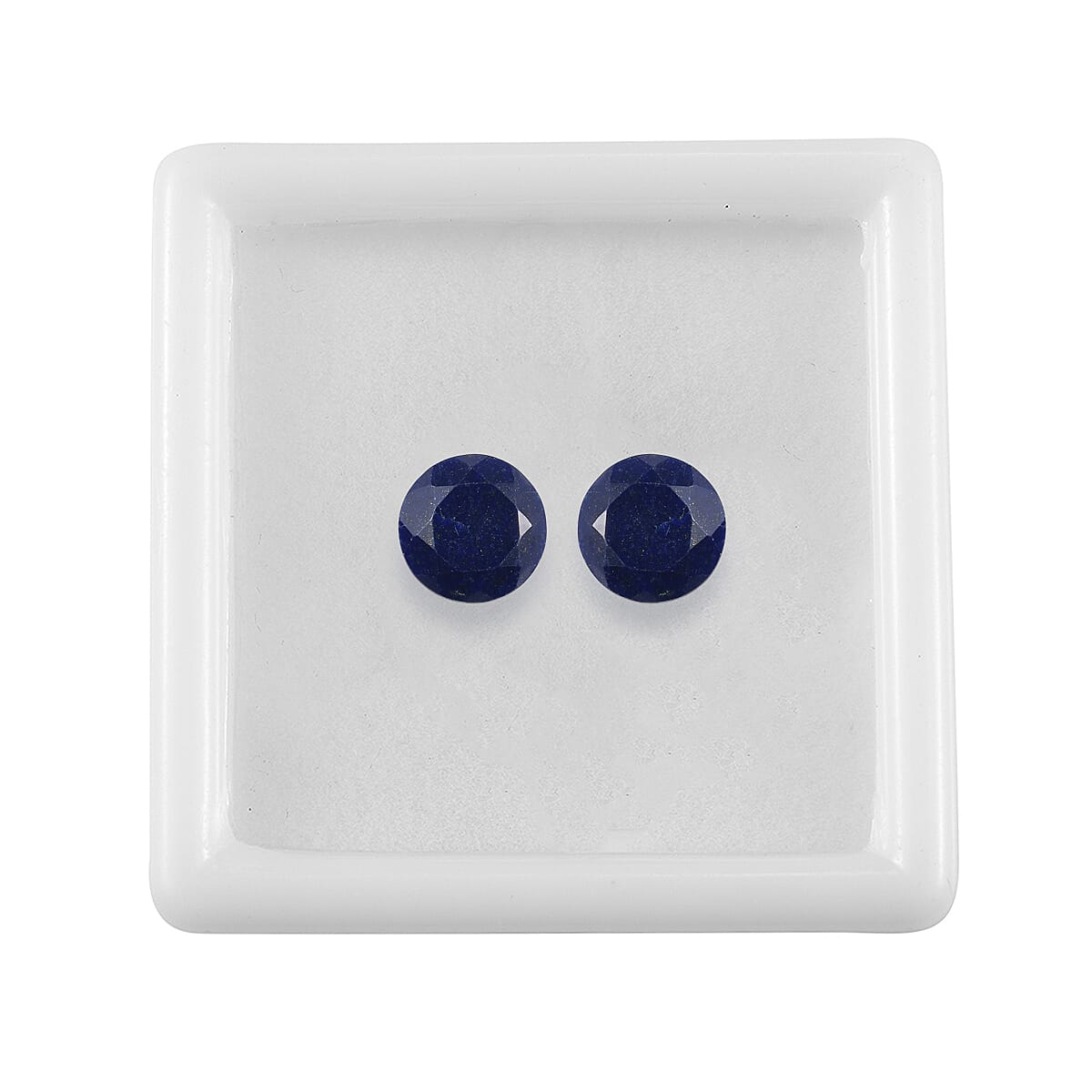 Set Of 2 Lapis Lazuli Round 7 mm Gemstone, 2.43 Ct