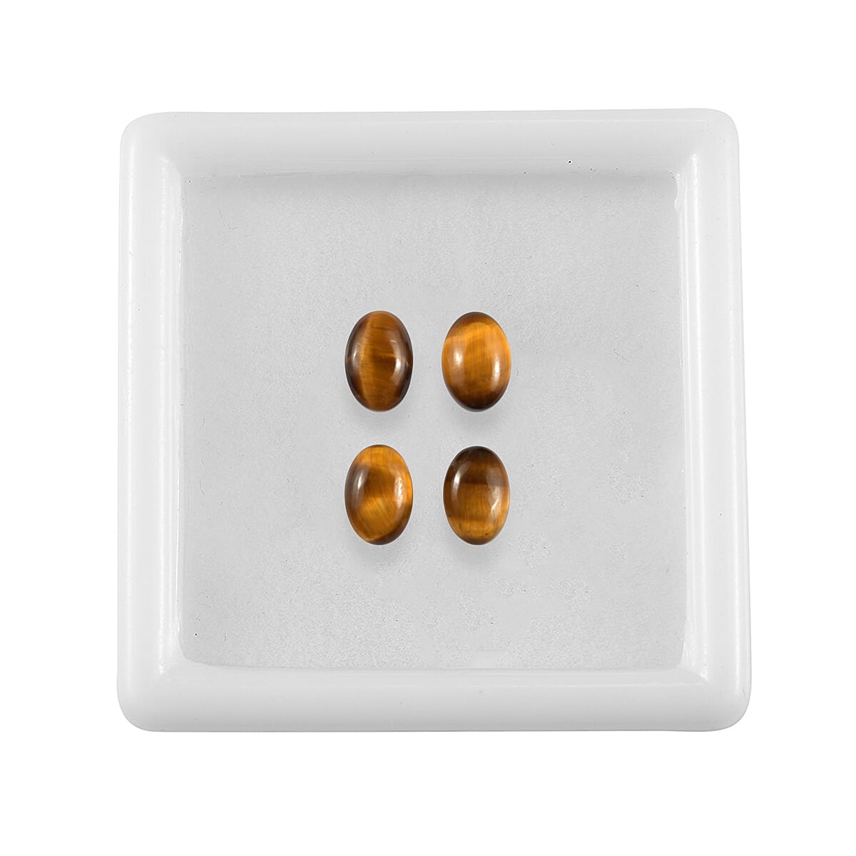 Tigers Eye Oval Cut Cut 6X4 mm Gemstone, 2.26 Ct