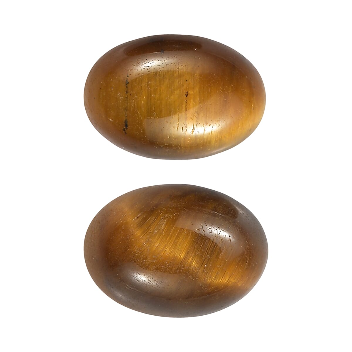 Set Of 4 Tigers Eye Oval Cut Cut 7X5 mm Gemstone, 1.51 Ct
