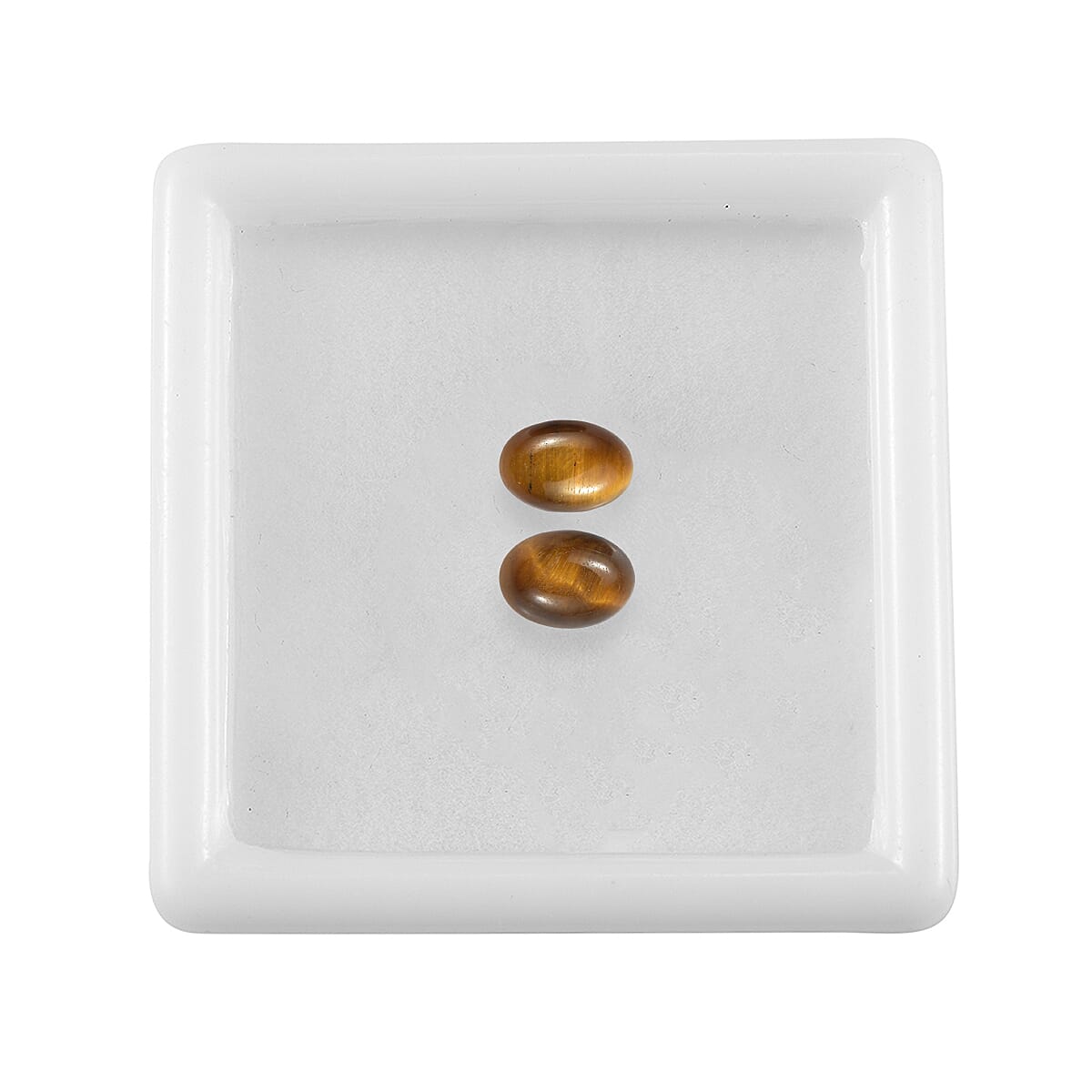 Set Of 4 Tigers Eye Oval Cut Cut 7X5 mm Gemstone, 1.51 Ct