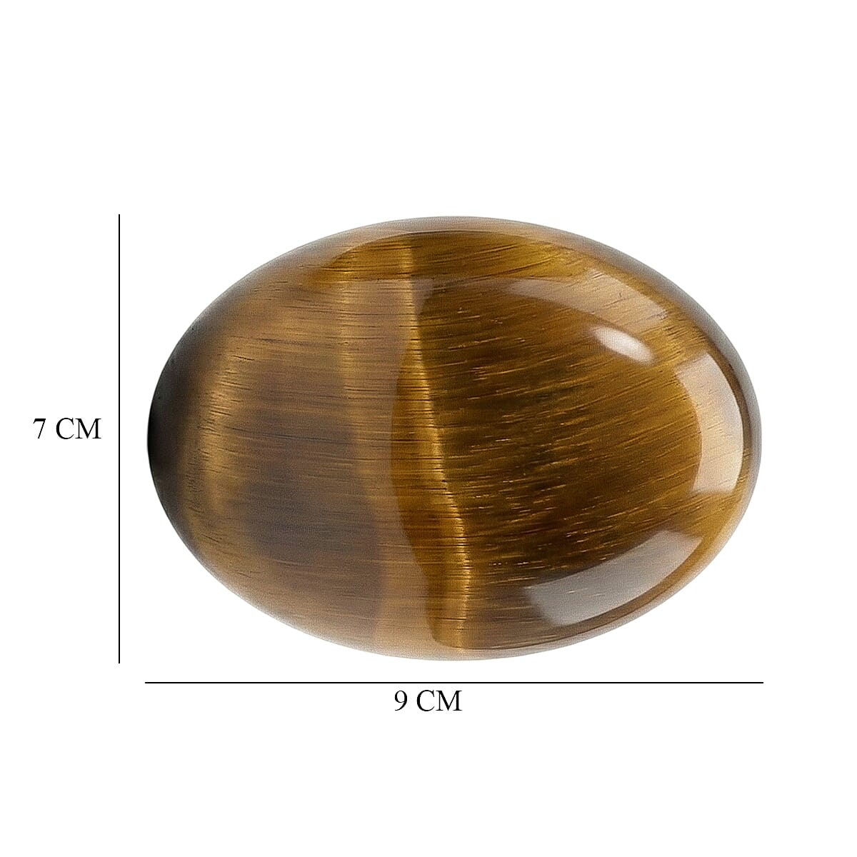 Set Of 2 Tigers Eye Oval Cut Cut 9X7 mm Gemstone, 3.34 Ct