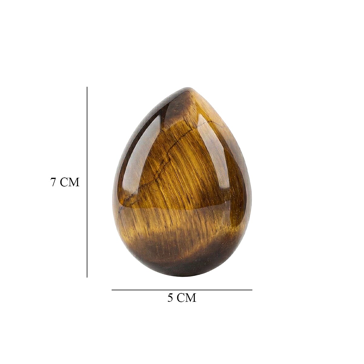 Set Of 2 Tigers Eye Pear 7X5 mm Gemstone, 1.14 Ct