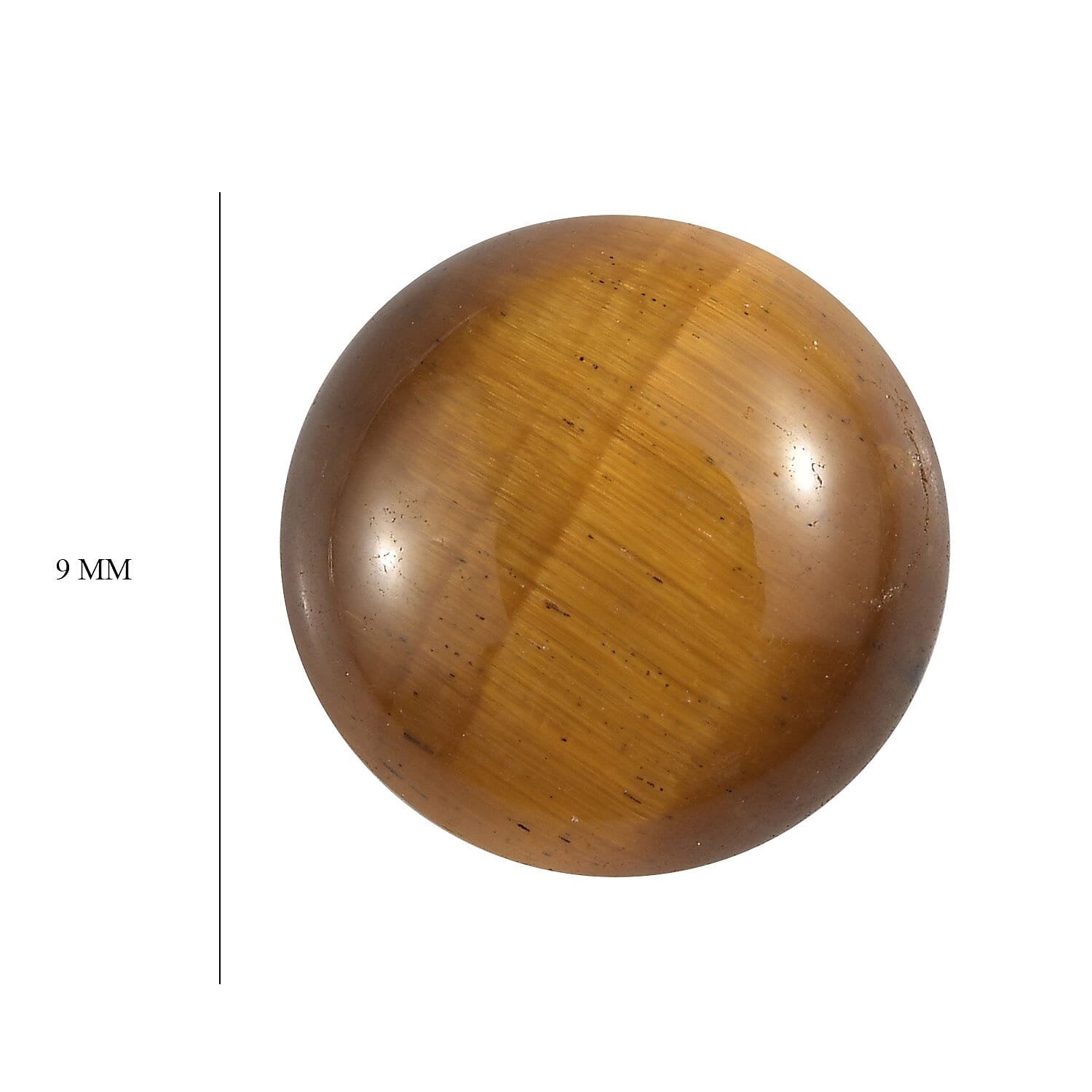 Set Of 2 Tigers Eye Round 9 mm Gemstone, 1.95 Ct