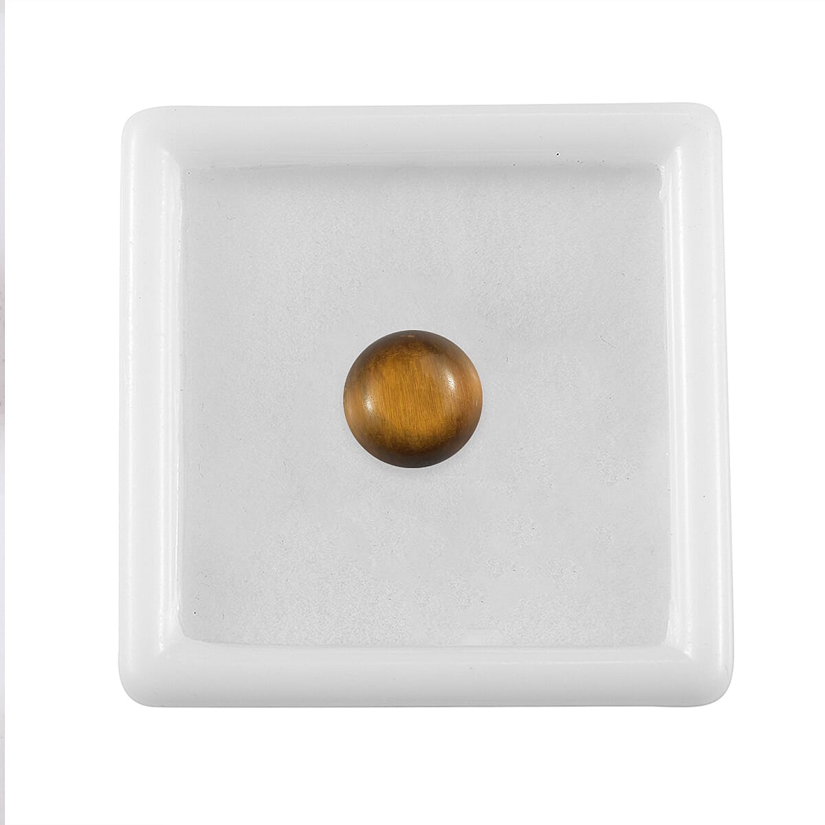 Tigers Eye Round 9.75 mm Gemstone, 3.88 Ct