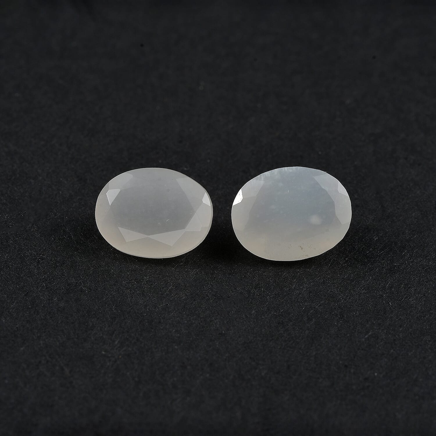 Set Of 2 White Moonstone Oval Cut Cut 9X7 mm Gemstone, 3.15 Ct