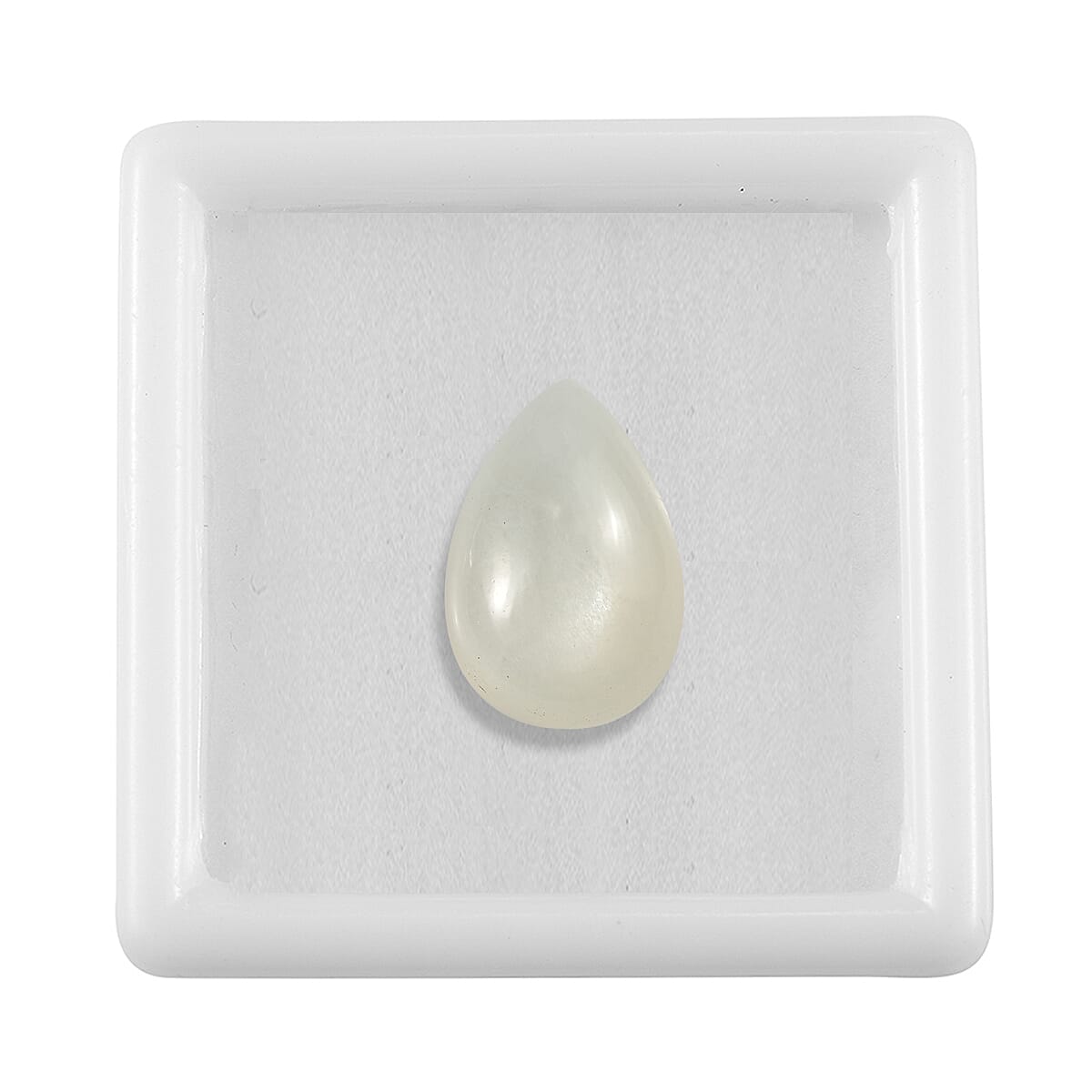 White Moonstone Pear 13X9 mm Gemstone, 4.41 Ct