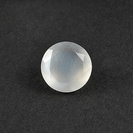 White Moonstone Round 10 mm Gemstone, 2.90 Ct