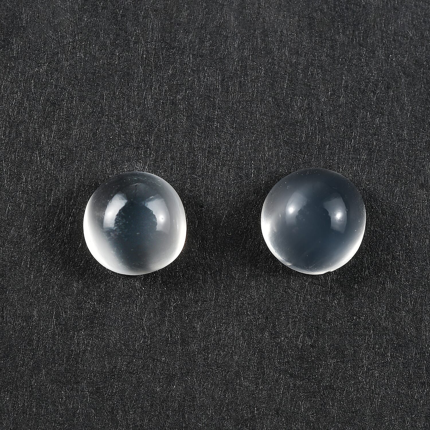 Set Of 2 White Moonstone Round 5 mm Gemstone, 1.14 Ct