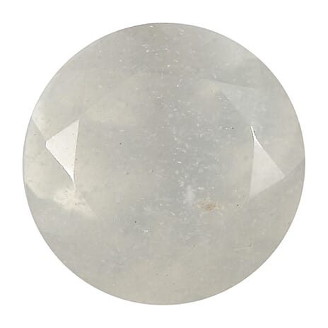 White Moonstone Round 7 mm Gemstone, 1.21 Ct