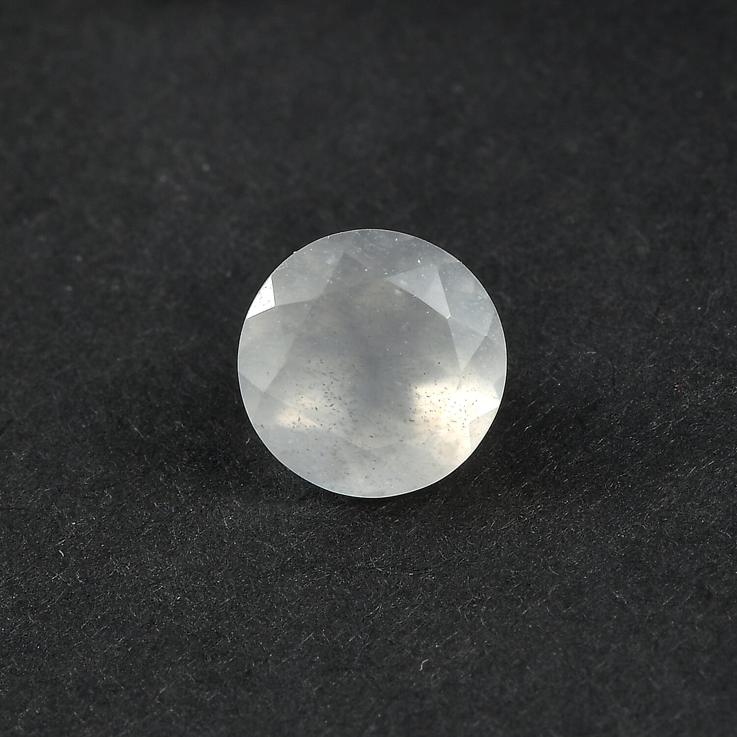 White Moonstone Round 7 mm Gemstone, 1.21 Ct