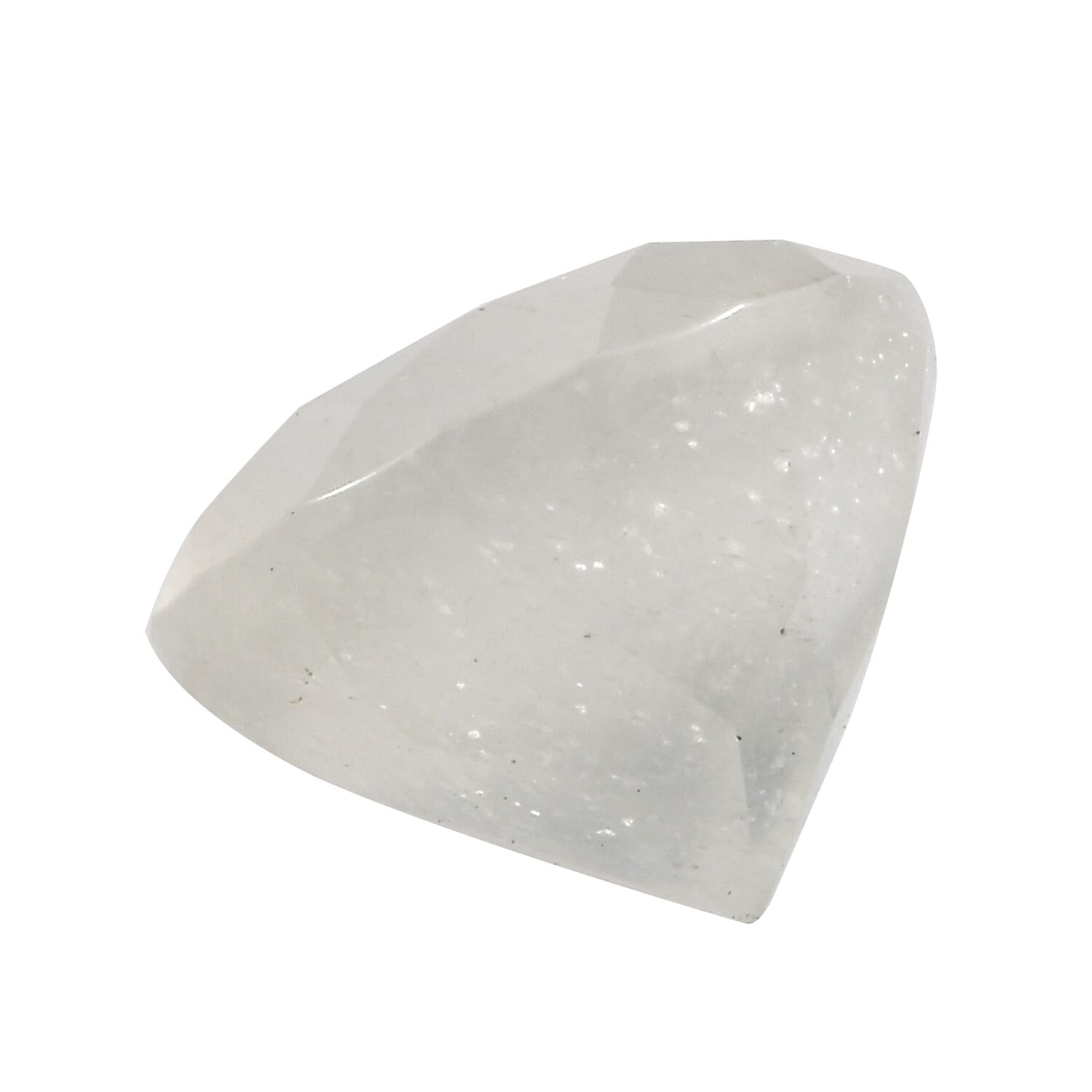 White Moonstone Round 7 mm Gemstone, 1.21 Ct