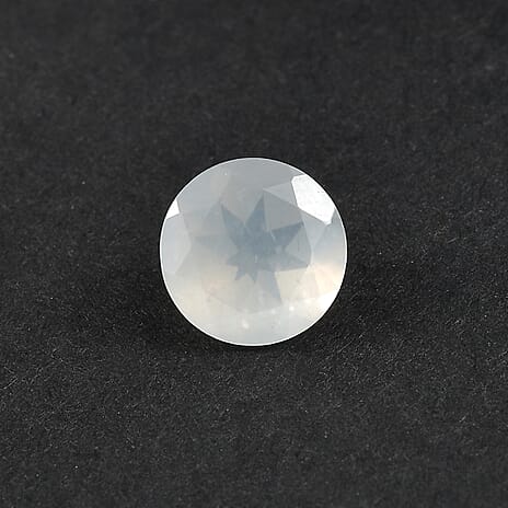 White Moonstone Round 8 mm Gemstone, 1.59 Ct