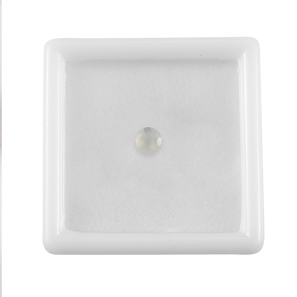 White Moonstone Round 8 mm Gemstone, 1.59 Ct