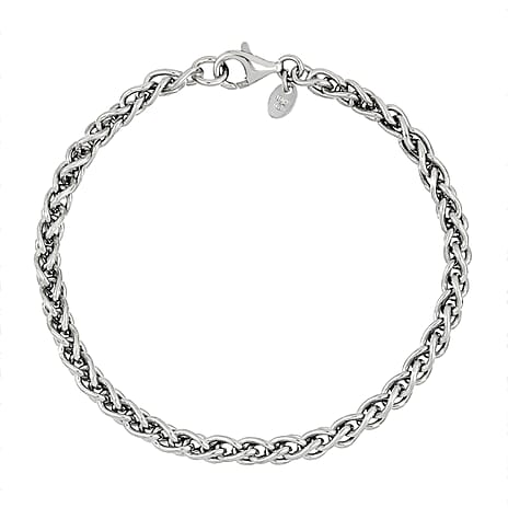 La Bella Fine Italian Jewellery - Sterling Silver Bracelet (Size - 7.5) with Lobster Clasp