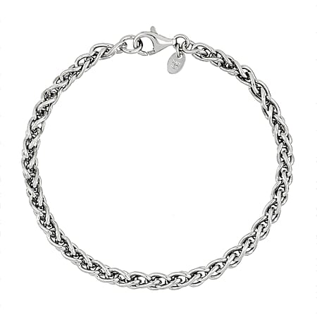 La Bella Fine Italian Jewellery - Sterling Silver Bracelet (Size - 7.5) with Lobster Clasp La Bella Fine Italian Jewellery - Sterling Silver Bracelet (Size - 7.5) with Lobster Clasp