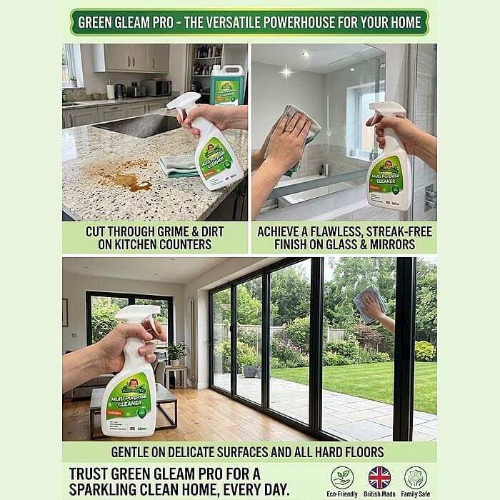 Set of 2 Green Glame Multi Purpose Cleaning Solution