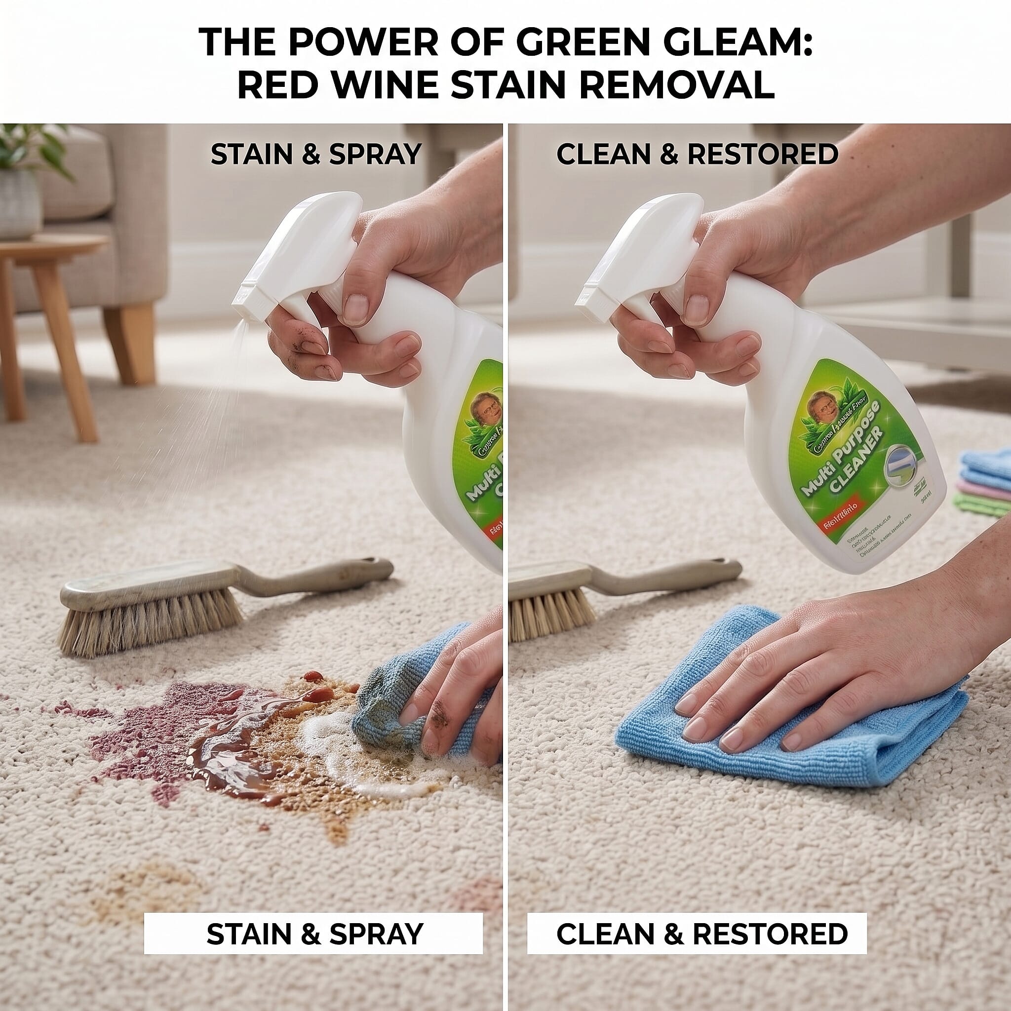 Set of 2 Green Glame Multi Purpose Cleaning Solution