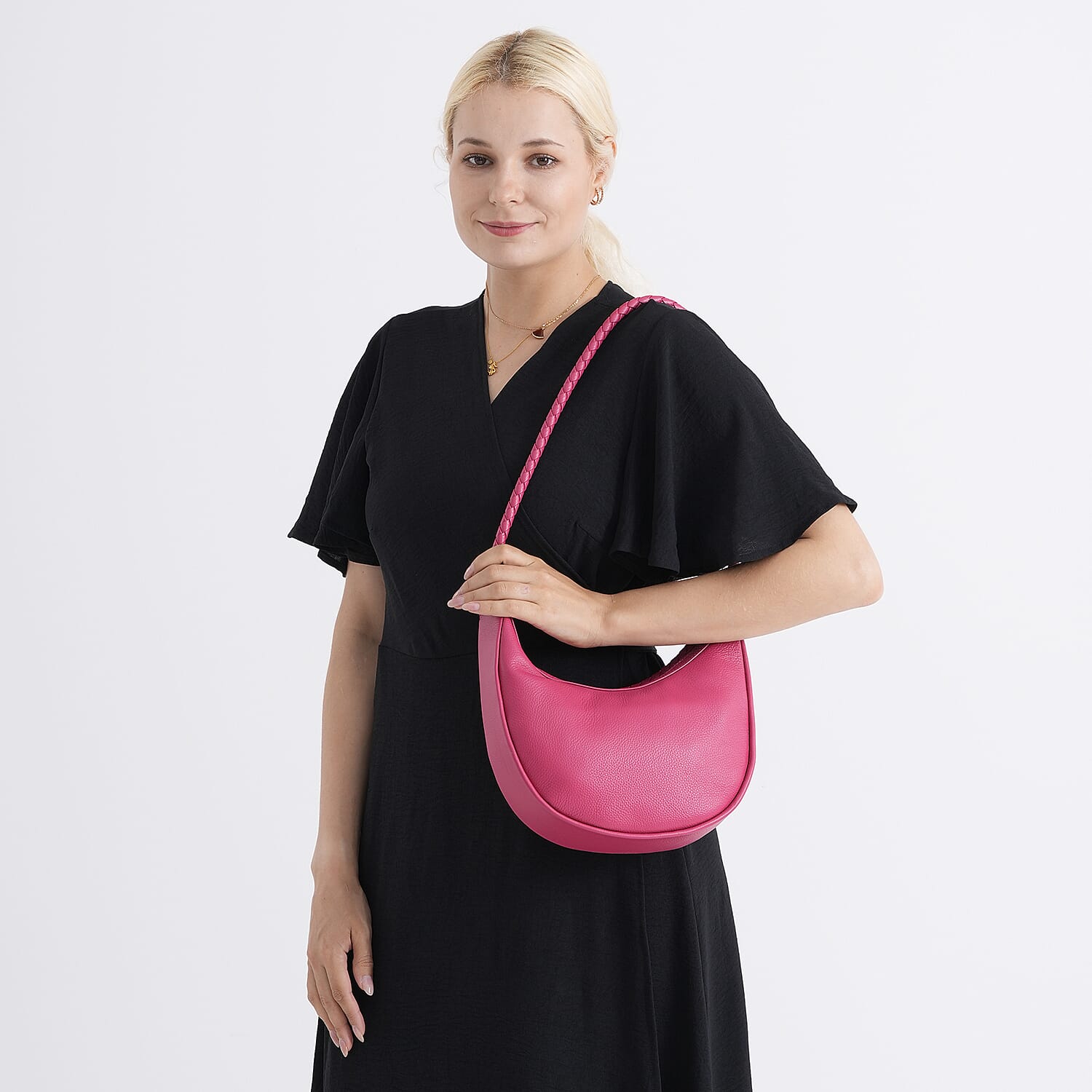 Crossbody Bag (Size - One Size) - Rose Red