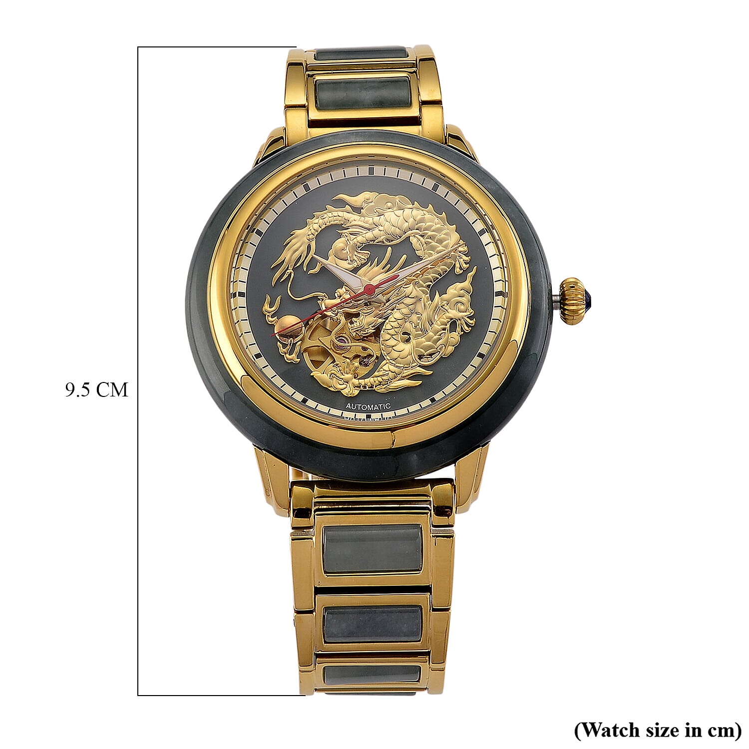 Strada Olmec Jadeite Watch Pure White Stainless Steel  90.000  Ct.