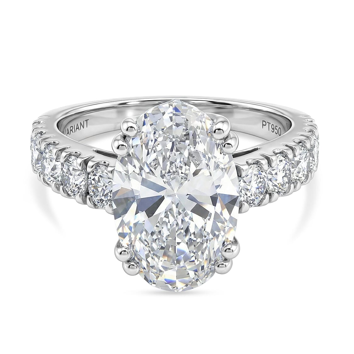 LUXURIANT 5 Ct. Lab Grown Diamond Ring In 950 Platinum IGI Certified (VS-EF)
