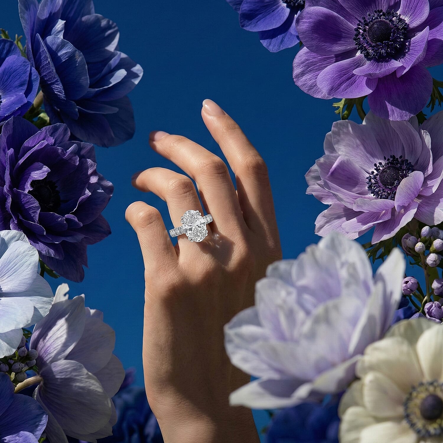 LUXURIANT 5 Ct. Lab Grown Diamond Ring In 950 Platinum IGI Certified (VS-EF)