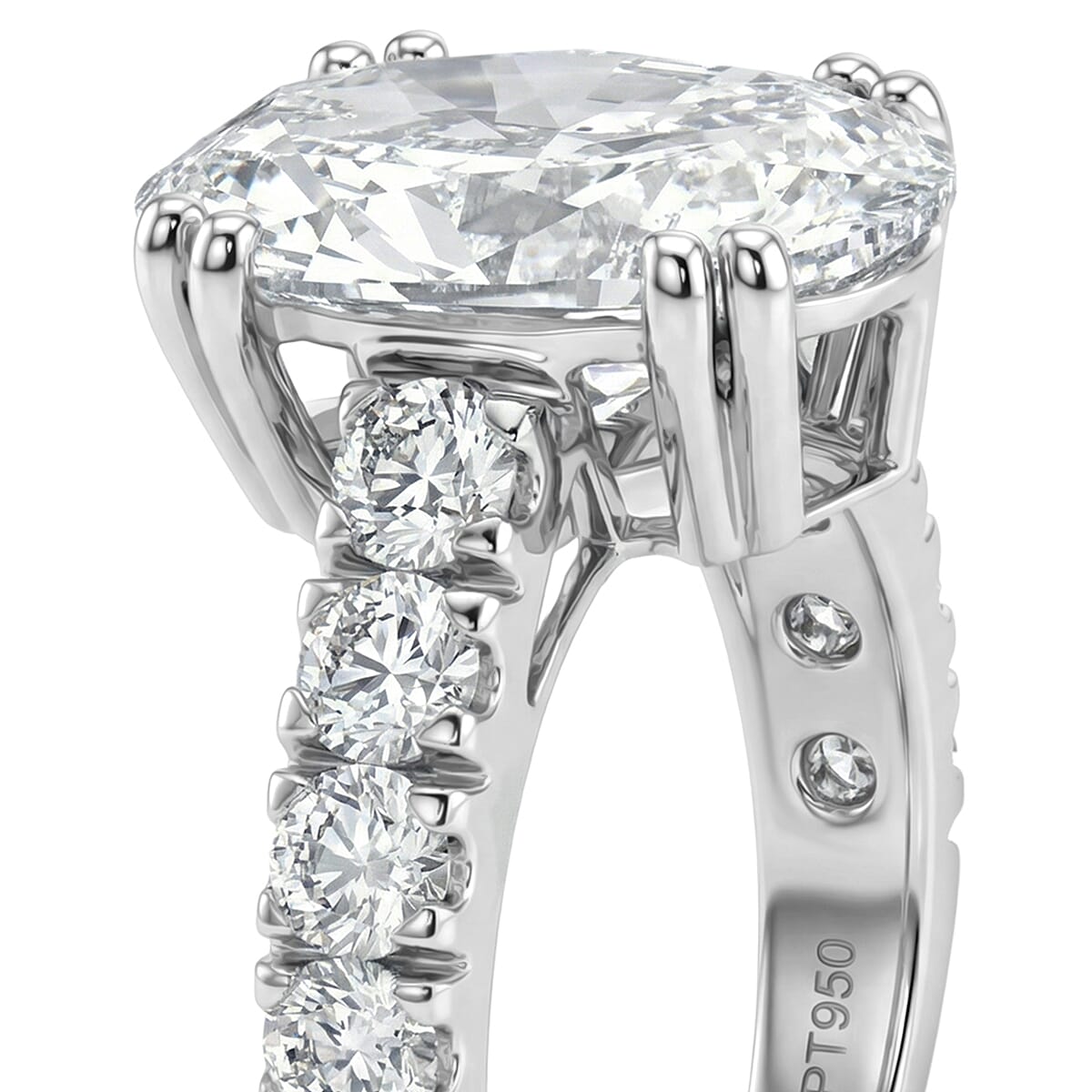 LUXURIANT 5 Ct. Lab Grown Diamond Ring In 950 Platinum IGI Certified (VS-EF)