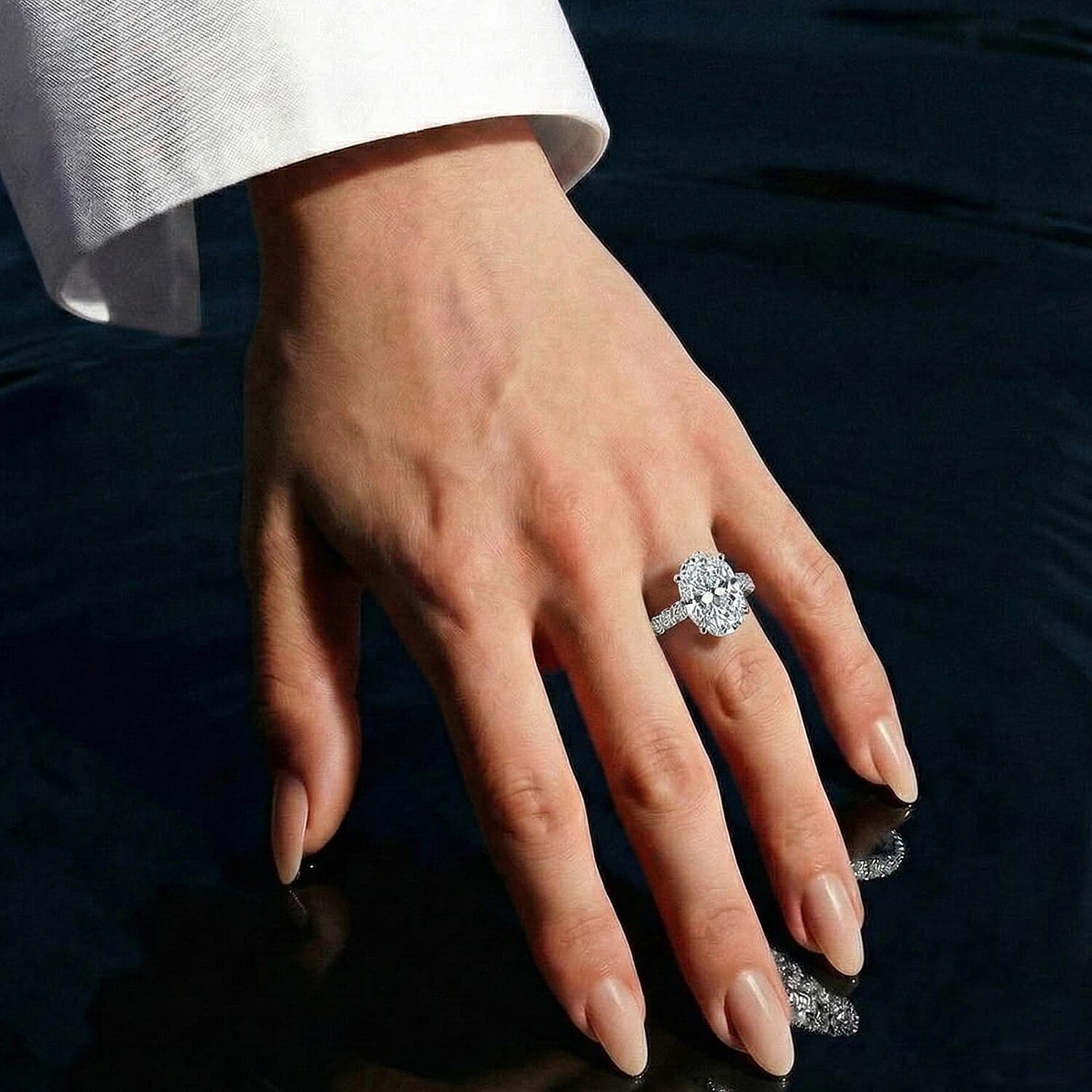 LUXURIANT 5 Ct. Lab Grown Diamond Ring In 950 Platinum IGI Certified (VS-EF)