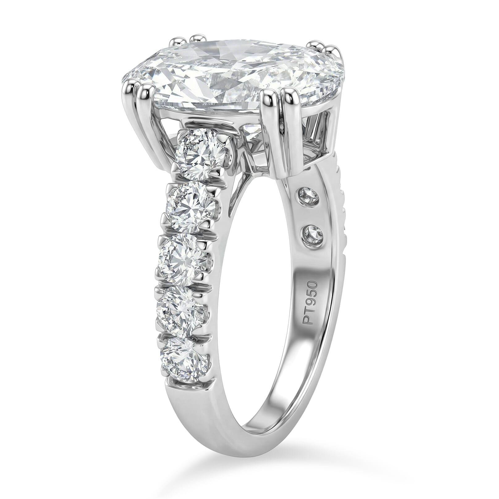 LUXURIANT 5 Ct. Lab Grown Diamond Ring In 950 Platinum IGI Certified (VS-EF)