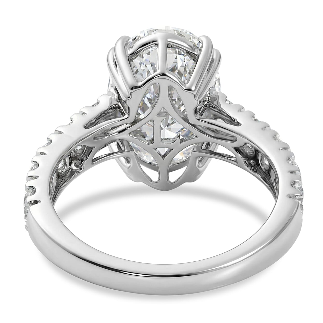 LUXURIANT 5 Ct. Lab Grown Diamond Ring In 950 Platinum IGI Certified (VS-EF)