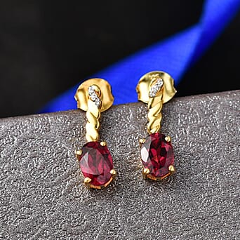 https://tjcuk.sirv.com/Products/85/0/8500927/D-Joy-Rhodolite-Garnet-White-Zircon-Dangling-Push-Back-Earring-in-Yell_8500927_2.jpg?w=342&h=342