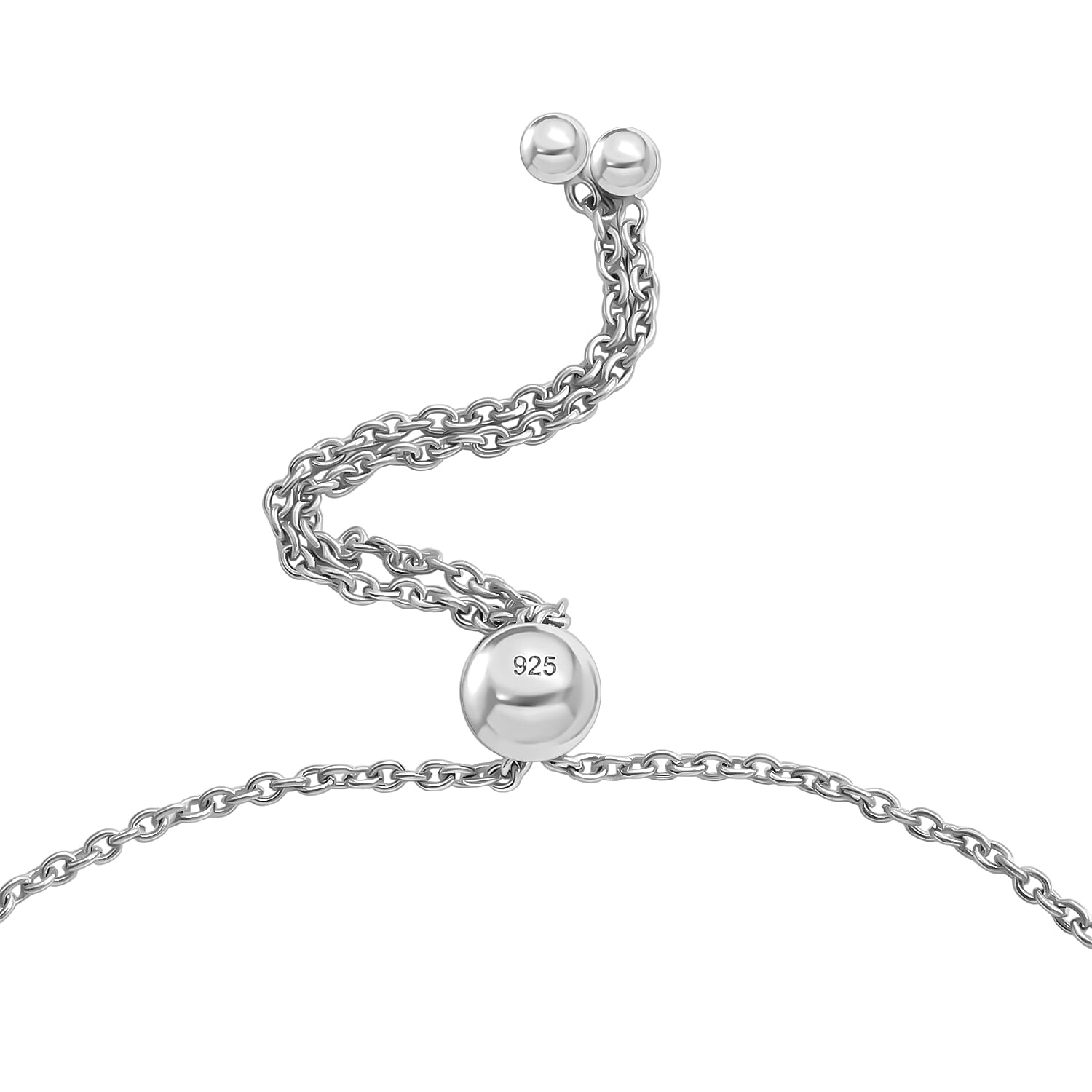 D'Joy AAA African Amethyst Adjustable Tennis Bracelet (Size - 10.5) in Platinum Overlay Sterling Silver 4.89 Ct.