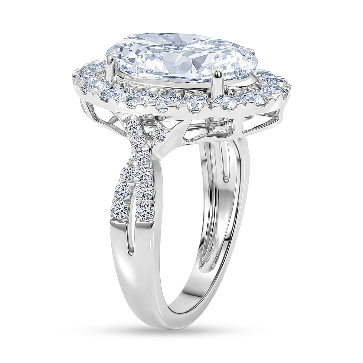 LUXURIANT 5 Ct. Lab Grown Diamond Ring In 950 Platinum IGI Certified (VS-EF)