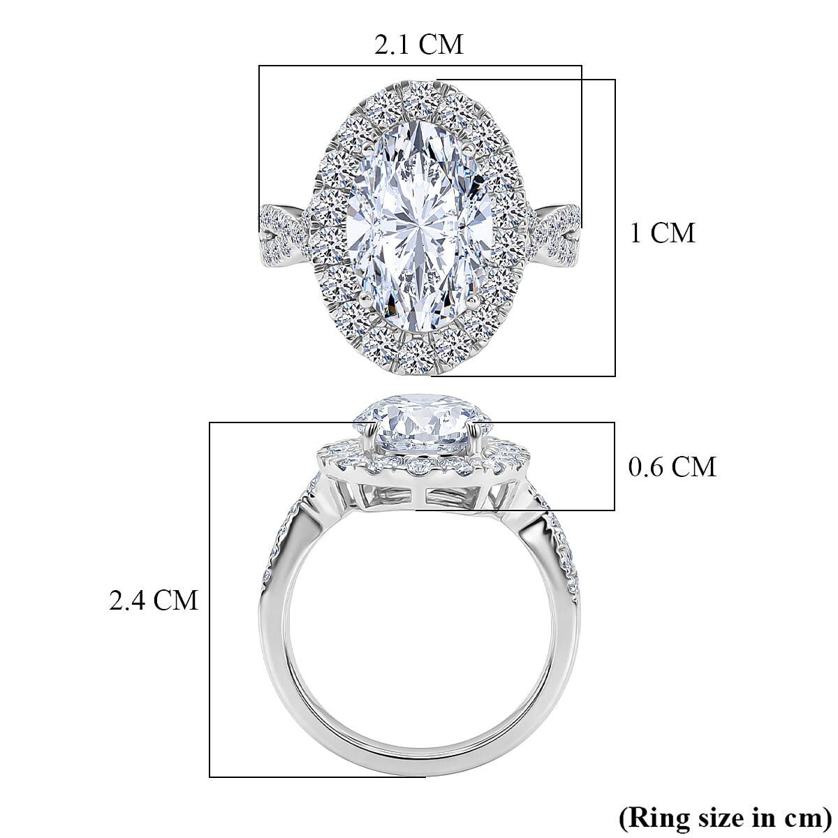 LUXURIANT 5 Ct. Lab Grown Diamond Ring In 950 Platinum IGI Certified (VS-EF)