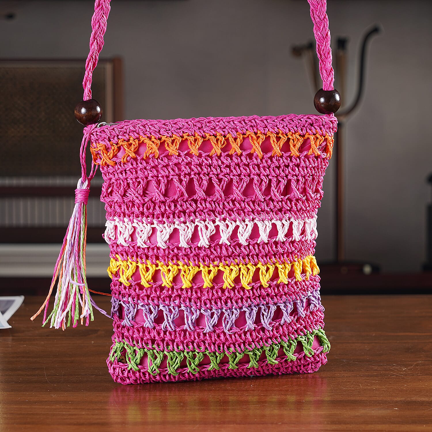 Crossbody Bag (Size - One Size) - Rose Pink