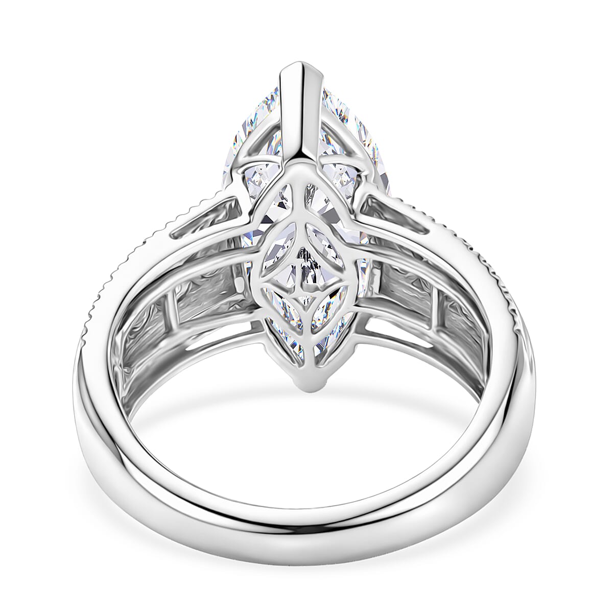 Luxuriant 950 Platinum IGI Certified VS-E-F Lab Grown Diamond Solitaire Ring 5.00 Ct, Platinum Wt. 7.00 Gms