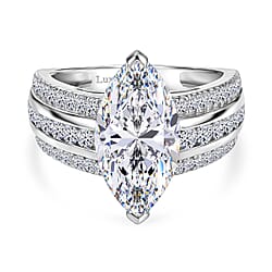 LUXURIANT 5 Ct. Lab Grown Diamond Ring In 950 Platinum IGI Certified (VS-EF)