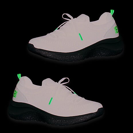 B Balance Womens Trainers With Deco Laces And Knitted Mesh (Size 9) - Black