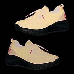 B Balance Womens Trainers With Deco Laces And Knitted Mesh