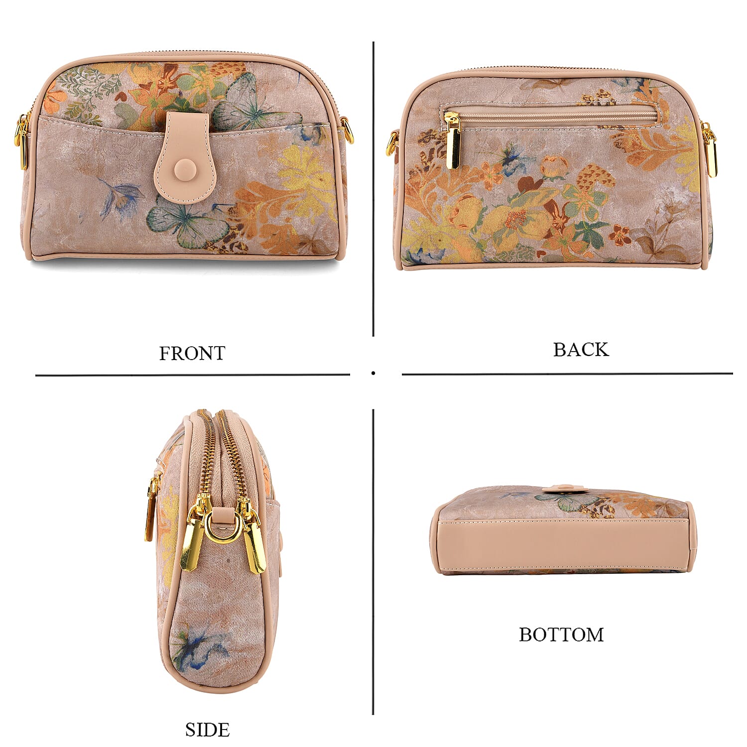 Crossbody Bag (Size - One Size) - Dark Gold