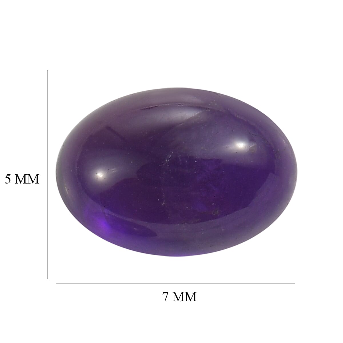 Set Of 2 African Amethyst Oval Cut Cut 7X5 mm Gemstone, 1.68 Ct